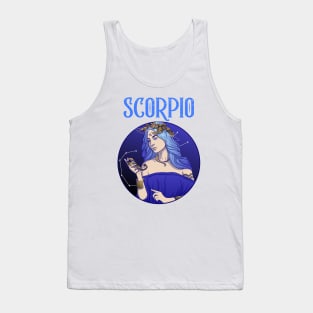 Scorpio Zodiac Beautiful Female Tank Top